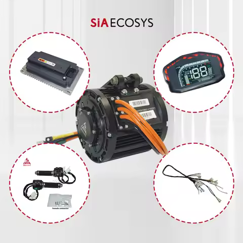 QSMOTOR QS138 3000W Mid Drive Motor Kit with VOTOL EM200-2SP Controller for Electric Vehicles