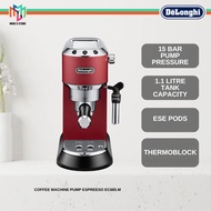 DeLonghi Dedica EC685.R  Style Pump Espresso Coffee Machine Scarlet Red EC685R Mesin Kopi