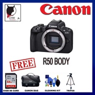 CANON EOS R50 BODY / KIT RFS 18-45MM IS STM / KIT TWIN RFS 18-45MM+55-210MM IS STM FREE 64GB & BAG &