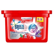 Breeze 3-in-1 Power Laundry Eucalypt  Capsules for Washing Cloths 18 x 216g (1 Capsule for 5-7kg Loa
