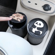 Car Trash Can Car Interior Cartoon Good-looking Multifunctional Water Cup Slot Barrel Car Creative S