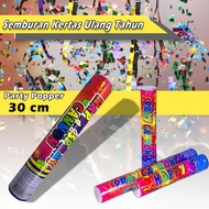 Party Popper Confetti Semburan Kertas Perlengkapan Pesta Ulang Tahun Confetti Panjang 30cm Spray Can