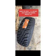 NEW TAYAR 265/75R16 TYRES HILUX 265/75/16 M/T RM255 1PC
