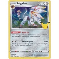 PTCG Pokemon Cards /  25th Anniversary - Celebrations / Solgaleo - 21/25 - Holo Rare