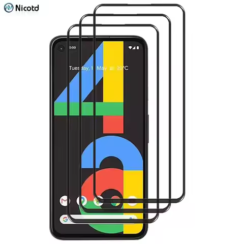 3 Pieces Full Cover Tempered Glass For Google Pixel 4a 5g 3a Pixel 1 2 3 4 5 Screen Protector For Go