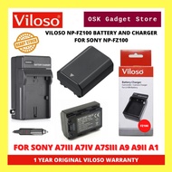 Viloso NP-FZ100 Rechargeable Battery And Charger For Sony NP-FZ100 | 1 Year Warranty