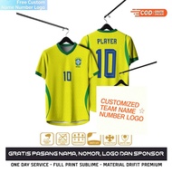 CUSTOM BRAZIL HOME W0RLD CUP 2026 JERSEY FREE TO PUT NAME AND BACK NUMBER FREE REQUEST
