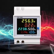 Taffware Digital Display Din Rail Single Phase 300V Electric Meter - D52-2066 - White