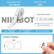 Niimbot D110 Portable Thermal Label Printer | Mini Wireless Sticker Maker | Includes 1 Roll of Label
