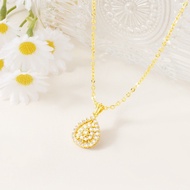 Titanium Necklace Free Pumpkin Pendant Anti-Fade Anti-Rust Anti-Fade Necklace With Water Drop-Shaped