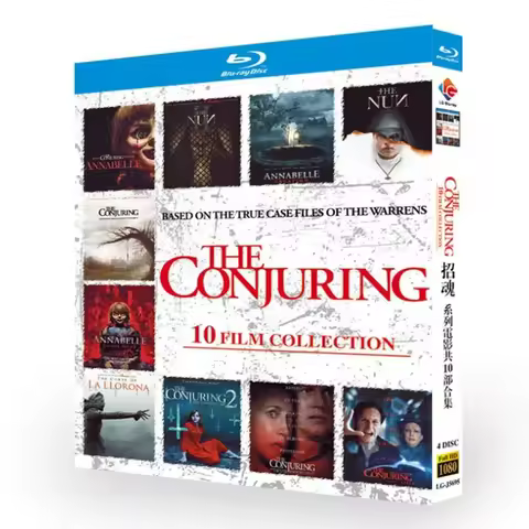 The Conjuring film series consists of a collection of 10 films Blu-ray Disc DVD