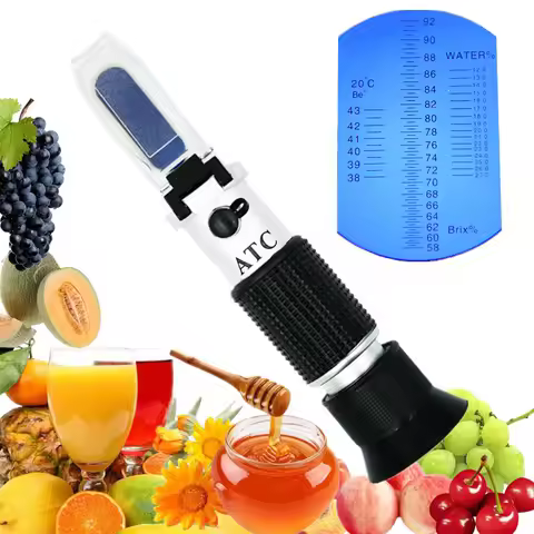 Refractograph Sugar 58-90% Brix Refractometer Honey Water Content Tester Sugar Concentration Meter A