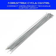 Customize Length Silver 14G J Bend Stainless Steel Pro Racing Spoke Made In Taiwan + Nipple - Maximu