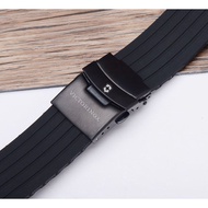 7/13✈Suitable for Victorinox watch strap soft silicone waterproof rubber strap men's butterfly buckl