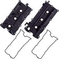 AUQDD 264-984 264-985 Left/Right Engine Valve Cover w/Gasket (For 3.5L V6 VQ35DE) Fit For 02-04 Infi