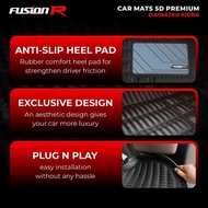 Fusion R 5D Car Carpet SIGRA 2023 Premium Car Carpet JDM Carbon Set Import Premium