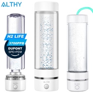 ALTHY H2-Life 6th Generation Hydrogen Water Generator Bottle DuPont SPE+PEM Technology 5000ppb Max H