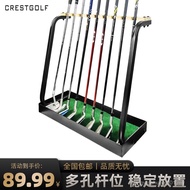 Golf Club Rack 9-Hole Indoor Club Club Display Rack Storage Rack Solid Wood Practice Store Supplies 