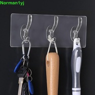 NYVEX Storage Rack PVC Practical for Bathroom,Kitchen Traceless Transparent Clothes Hanger