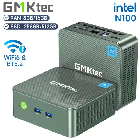 GMKtec G3 Mini PC Intel Alder Lake N100 Windows 11 Pro Mini PC 8/16GB DDR4 256/512GB PCIe M.2 SSD Wi