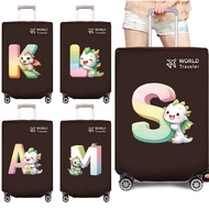 Dustproof Cover luggage cover 26-30 inch Sarung Beg Luggage Travel Printed Luggage Cover Top opening