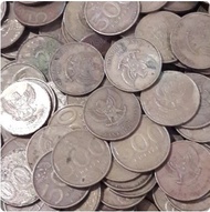 coin koin logam kuno 500, th random kuningan melati kuno
