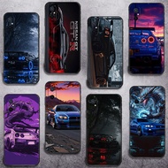 for Redmi Note 7 8 9 10 4G Pro Max 8T 9S 9T TPU Phone Cases Soft protective cover Neon Nissan GTR R3