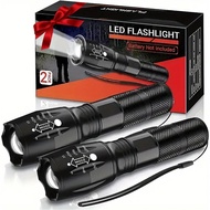 LED Flashlights - Mini Camping Flashlights with 2000 High Lumen, 5 Modes, Zoomable Beam - Powerful, 