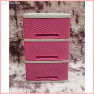 3layer Native Rattan Durabox Durable Plastic Rattan Drawer Home and Wardrobe Organizer Storage Box