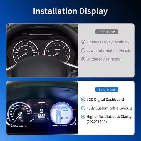 12.3 Lcd Digital Instrument Panel Cluster For BMW 3 4 Series F30 F31 F34 F32 F33 F36 Virtuele Cockpi