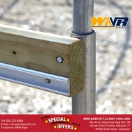 Greenhouse Lock Channel Galvanized 3M | Profil Pengunci UV Film, Insect Net & Shade Net (1 Batang)