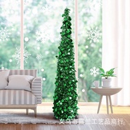 HY-$ Hot Sale Christmas Decorations Flexible Foldable Christmas Tree Madder Decorative Tree Wool Tops Tree Ornament Tree