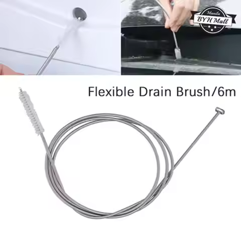 New 6m Air Conditioner Drain Pipe Dredging Brush Extra Long Pipe Tube Cleaner