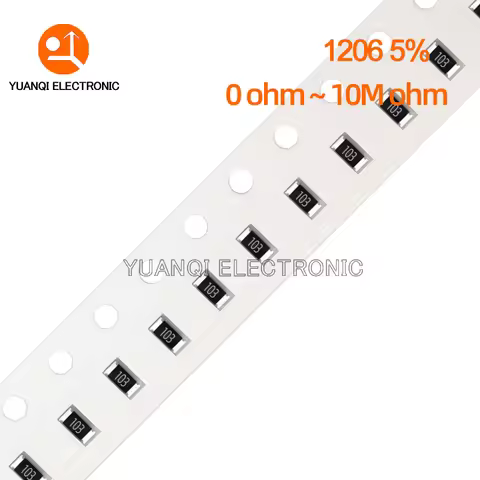 100pcs 1206 5% SMD resistor 0R ~ 10M 1/4W 0 2.2 10 47 100 200 220 470 ohm 1K 2.2K 4.7K 10K 100K 4.7R