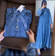 GAMIS MIDI DRESS ZARA JEANS WANITA TERBARU MURAH
