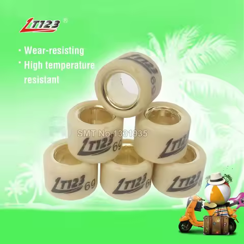 LT123 16x13 Scooter Drive Variator Pulley Weight Roller set For DIO GY6 50 AF18 28 34 35 ZX 139QMB M