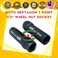 HITTO HEPTAGON 7 POINT 1/2" WHEEL NUT SOCKET 7 POINT FO WHEEL NUT LUG NGANPLUS