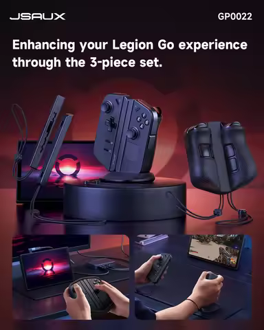 Handle Strap Set for Legion Go (Handle Strap,Support Base, Silicone Protective Cover),Protective Cov