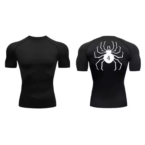 Anime Hunter Hunter GYM Compression Tshirts Running Fitness Tight Sportswear Short Sleeve Summer Bre