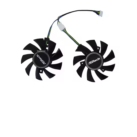 Graphics Cards Fan,Video Cooler,2Pcs/Set,FD8015U12D,For ASROCK RX580 580 2048SP MK2 8G OC,For Asrock