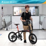 SEPEDA LIPAT ODESSY ASHLER - 9 SPEED BIRU -  bicycle storeku