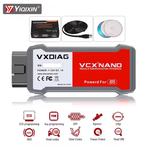 VXDIAG VCX NANO For Mazda/Ford 2 in 1 ECU Programming With IDS V125 Read VIN Clear Code TPM DPF ABS 