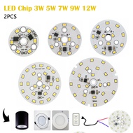 2PCS LED Chip Light Board 3W 5W 7W 9W 12W SMD 2835 Light Beads AC 220V-240V DIY For Led Downlight Cold Warm white Lighting light Chip