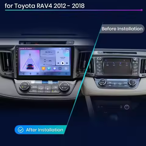 RAV4 IIII Android 14 Auto Radio for Toyota RAV4 RAV 4 2012 - 2018 Car Multimedia GPS Navigation 2din