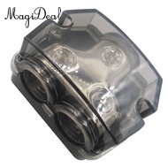[MagiDeal] 2-Way Power /Ground Wire Distribution, 0-Gauge*1 Inputs 0-Gauge*2 Outputs