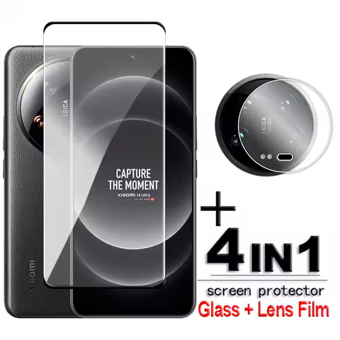 For Xiaomi 14 Ultra 5G Glass Full Cover 3D Curved Screen Protector Xiaomi 13 14 Ultra Tempered Glass