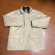 （Size XL)Timberland 卡其色防水防風鋪兩件式棉立領外套(0408)