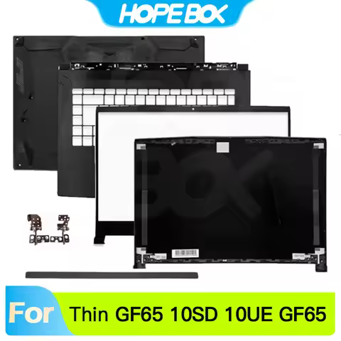 New Laptop Cover For MSI Thin GF65 10SD SDR 10UE GF65 MS-16W1/16W2 LCD Back Cover Front Bezel Hinges