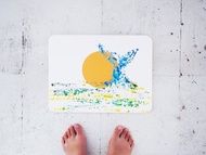 珪藻土地墊/浴室墊/鯨魚/夕陽/太陽/海/硅藻土/喬遷禮/搬家禮