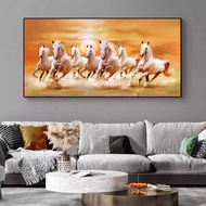 7horse printing painting with frame